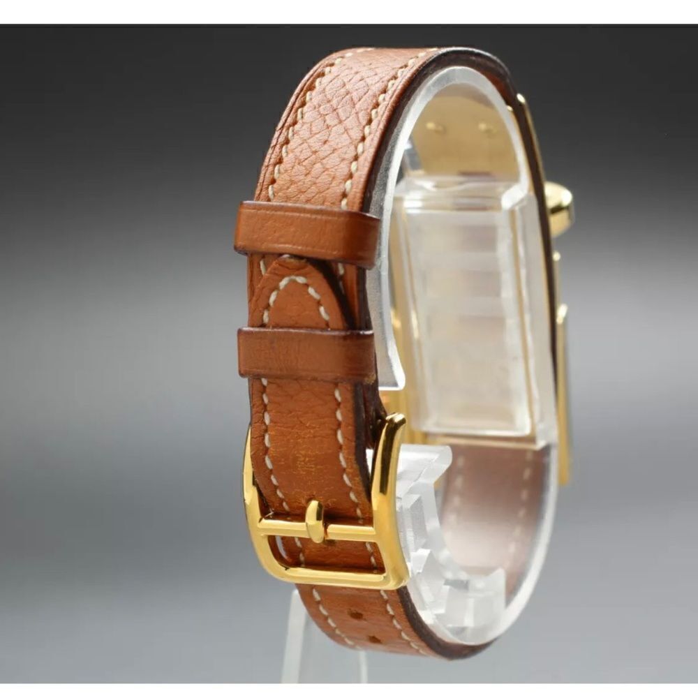 HERMES Kelly Watch Gold Tone Dial Women’s Quartz Watch K01 - Picture 14 of 17
